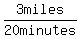 3+miles%2F+20+minutes