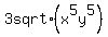 3+sqrt%28x%5E5y%5E5%29