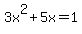3+x%5E2%2B5+x=1