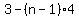 3-%28n-1%29%2A4