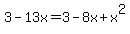 3-13x=3-8x%2Bx%5E2