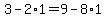 3-2%2A1=9-8%2A1