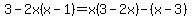3-2x%28x-1%29=x%283-2x%29-%28x-3%29