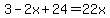 3-2x%2B24=22x