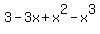 3-3x%2Bx%5E2-x%5E3