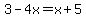 3-4x=x%2B5