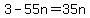 3-55n=35n