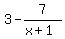 3-7%2F%28x%2B1%29