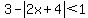 3-abs%282x%2B4%29%3C1