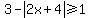 3-abs%282x%2B4%29%3E=1