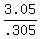 3.05%2F.305