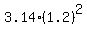 3.14%281.2%29%5E2