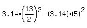 3.14%2813%2F2%29%5E2-%283.14%29%285%29%5E2