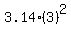 \"3.14%283%29%5E2\"