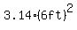3.14%286ft%29%5E2