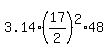 3.14%2A%2817%2F2%29%5E2%2A48