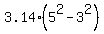 3.14%2A%285%5E2+-+3%5E2%29