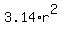 3.14%2Ar%5E2