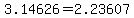 3.14626=2.23607