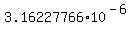 3.16227766+%2A+10%5E%28-6%29