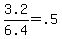 3.2%2F6.4+=+.5