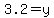 3.2+=+y