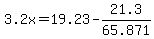3.2x=19.23-21.3%2F65.871