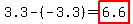 3.3-%28-3.3%29=highlight%286.6%29