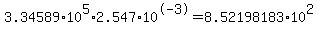 3.34589%2A10%5E5%2A2.547%2A10%5E-3+=+8.52198183%2A+10%5E2