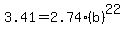 3.41=2.74%28b%29%5E22