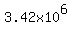3.42x10%5E6