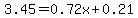 3.45=0.72x%2B0.21
