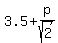 3.5%2Bp%2Fsqrt%282%29