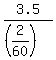 3.5%2F%28%282%2F60%29%29