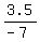 3.5%2F%28-7%29