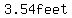 3.54feet