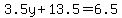 3.5y%2B13.5=6.5