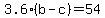 3.6%28b-c%29=54