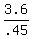3.6%2F.45