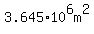 3.645%2A10%5E6m%5E2