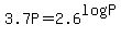 3.7P=2.6%5ElogP