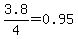 3.8%2F4=0.95