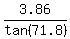 3.86%2Ftan%2871.8%29