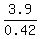3.9%2F0.42