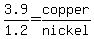 3.9%2F1.2+=+copper%2Fnickel