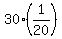 30%2A%281%2F20%29