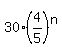 30%2A%284%2F5%29%5En