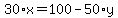 30%2Ax+=+100+-+50%2Ay