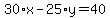 30%2Ax-25%2Ay=40