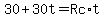 30%2B30t=Rc%2At